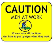 Sign Men at Work