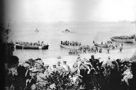 Gallipoli landing 8am 4th Battalion