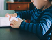 Child on iPad