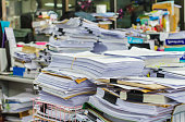 Messy docs pile