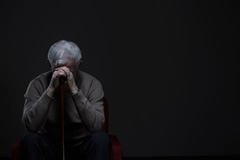 Sad elder