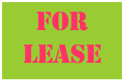 For lease sign
