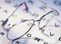 Glasses & text