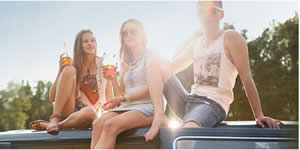 Kids on car