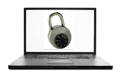 Locked laptop