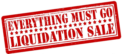 Liquidation sale sign